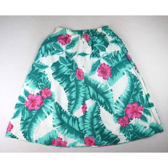 JESSICA SCOT - VINTAGE WOMEN'S HAWAIIAN PRINT A-LINE SKIRT - SIZE 11/12 - Picture 7 of 7
